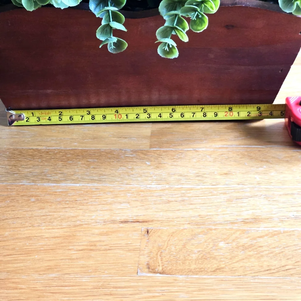 Faux Eucalyptus Greenery Wood Planter Box Farmhouse Table Centerpiece Decor